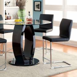 LODIA II ROUND COUNTER HT. TABLE BLACK